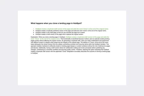 HubSpot content hub for marketers certification exam answers file preview